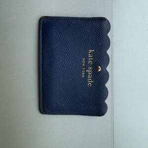 Kate Spade Scalloped Blue Card Holder